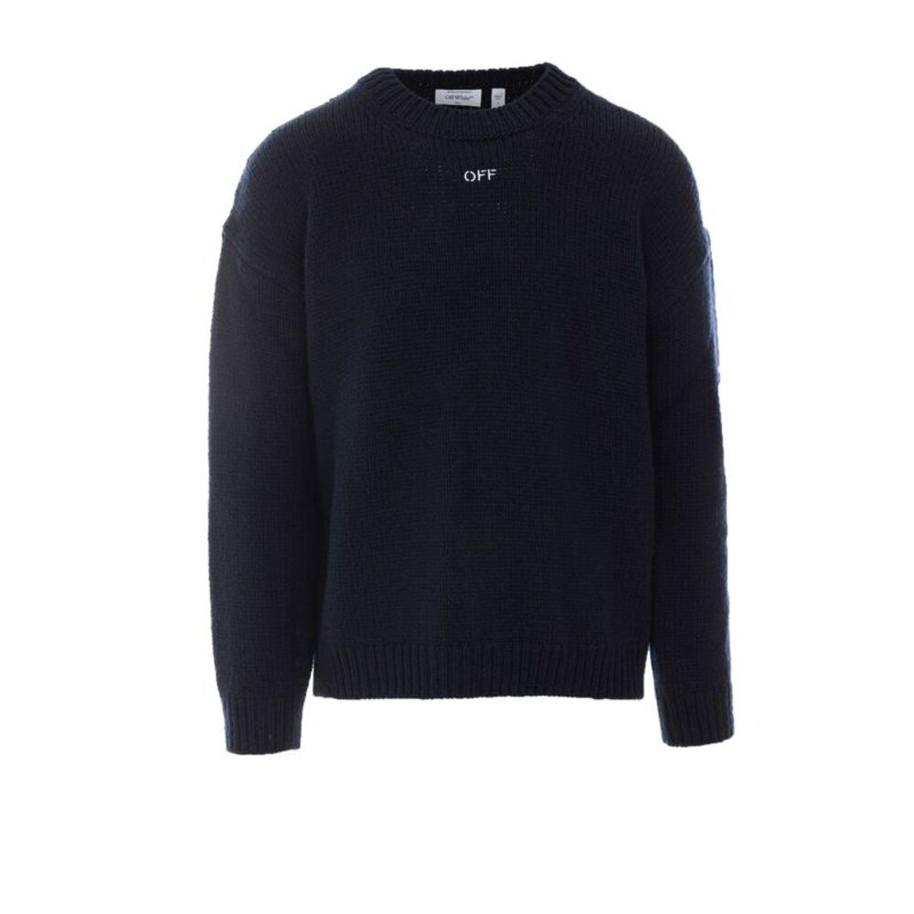 Off White Men Arrow Maxi Embroidery Sweater